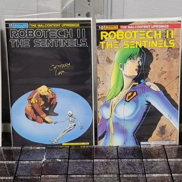 ROBOTECH II THE SENTINELS MALCONTENT UPRISINGS #1-12 1989 ETERNITY! RARE! SIGNED - Picture 4 of 13